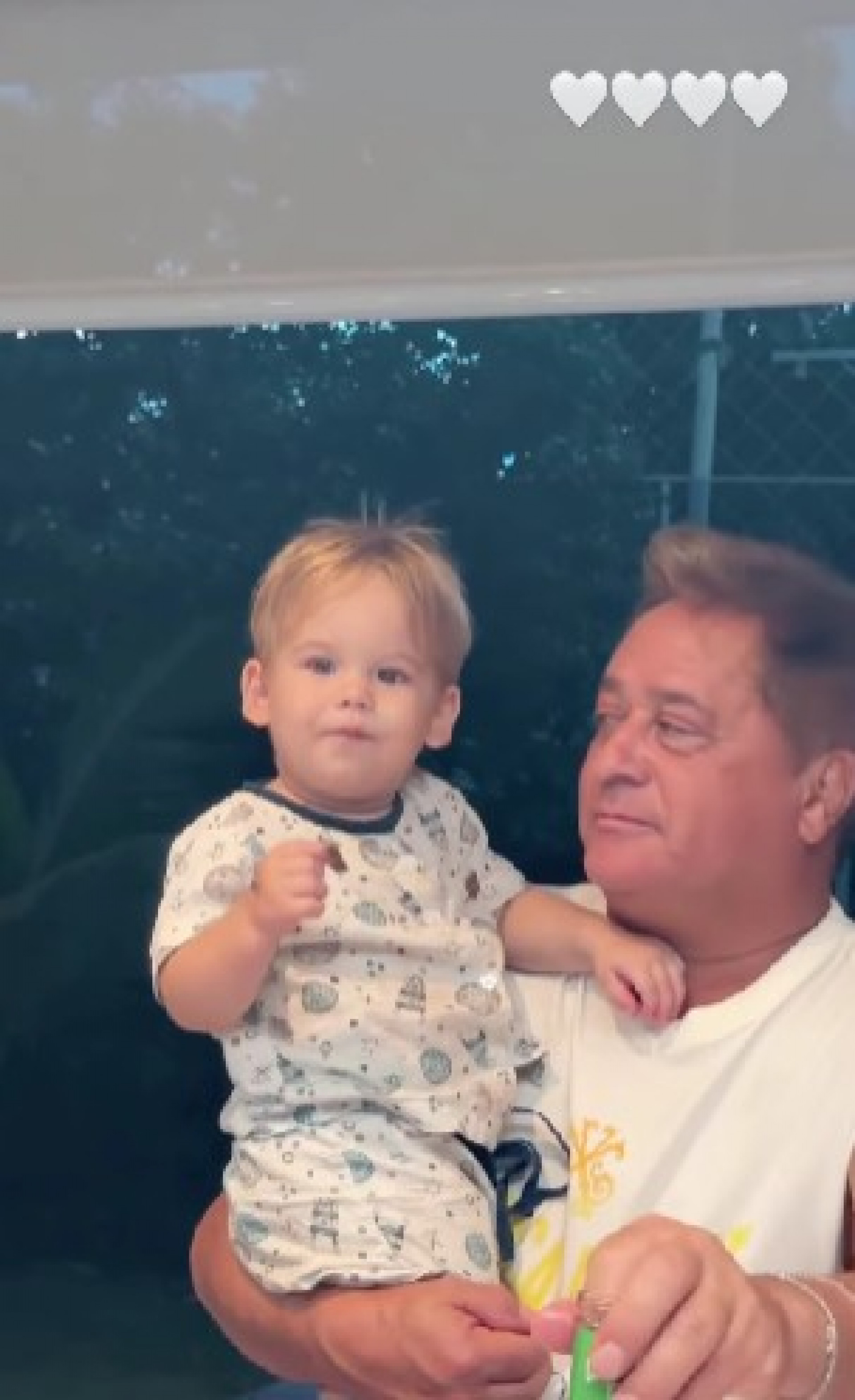 Leonardo e o neto, José Leonardo - Reprodução de vídeo / Instagram