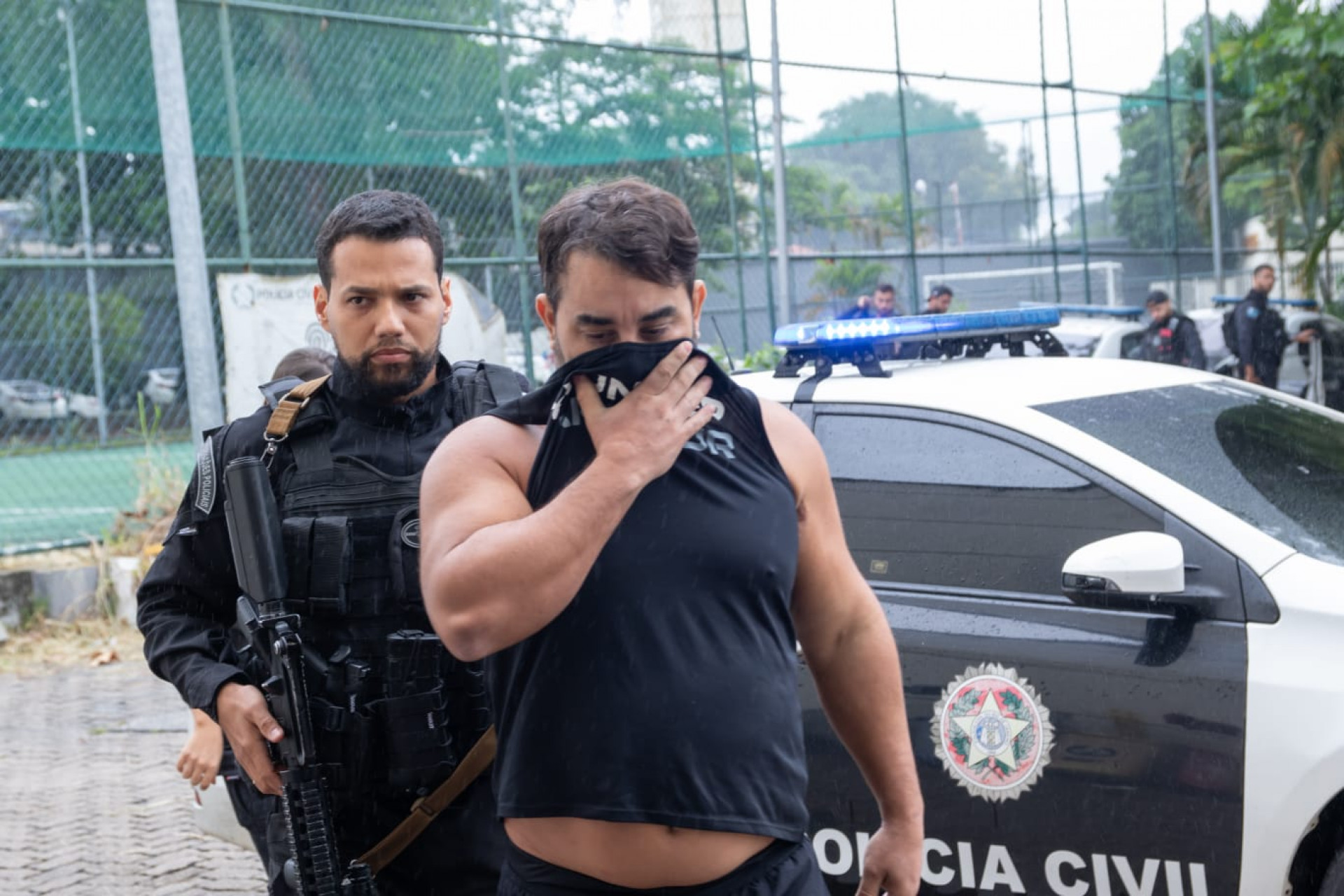 Piero Gabriel Ramos foi preso durante a operação - Érica Martin / Agência O Dia