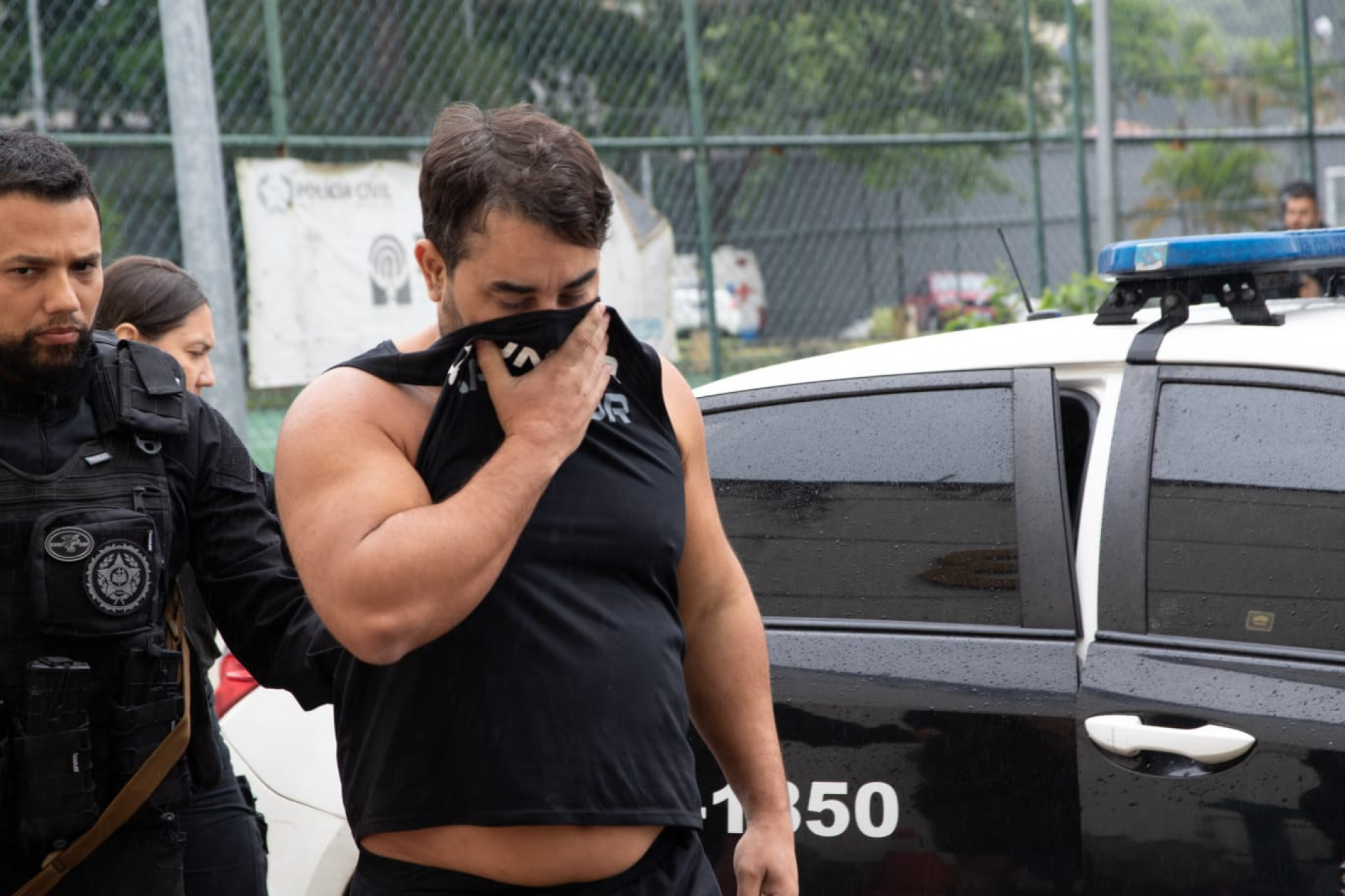 Piero Gabriel Ramos foi preso durante a operação - Érica Martin / Agência O Dia