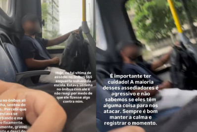 Jovem denuncia importunação sexual em ônibus na Zona Sul: 'É revoltante'