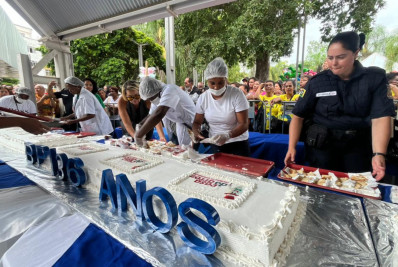 Barra do Piraí celebra 136 anos com desfile cívico, culto ecumênico e bolo de seis metros