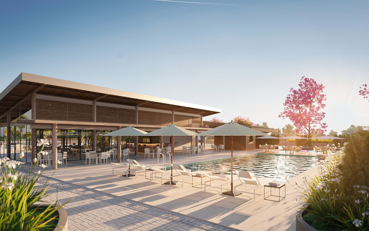 Área de lazer de condomínio em Cachoeiras de Macacu, na Região Metropolitana do Rio