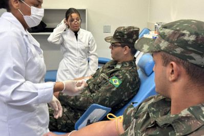 Tiro de Guerra de Barra Mansa mobiliza soldados para doação de sangue no Hemonúcleo do município