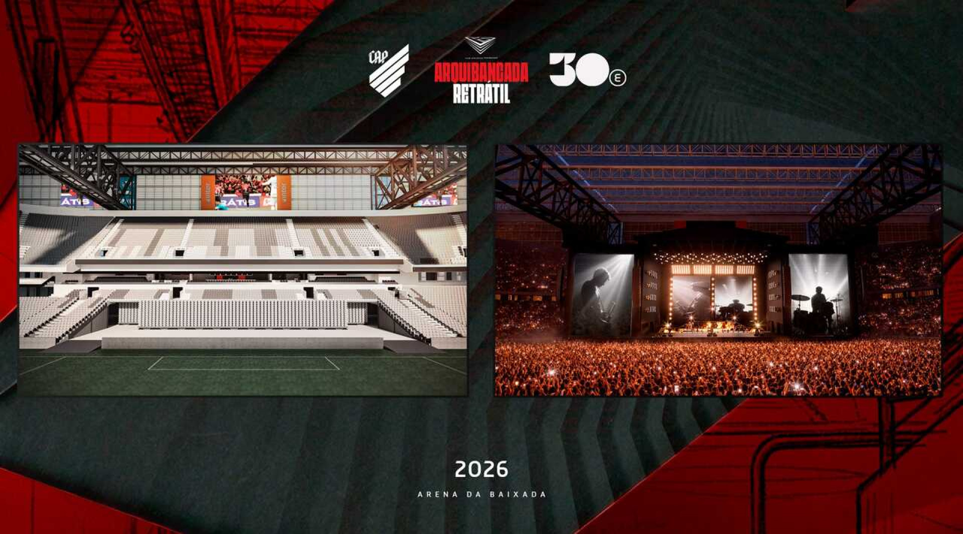 Athletico ter&aacute; primeira arquibancada retr&aacute;til do Brasil; saiba detalhes