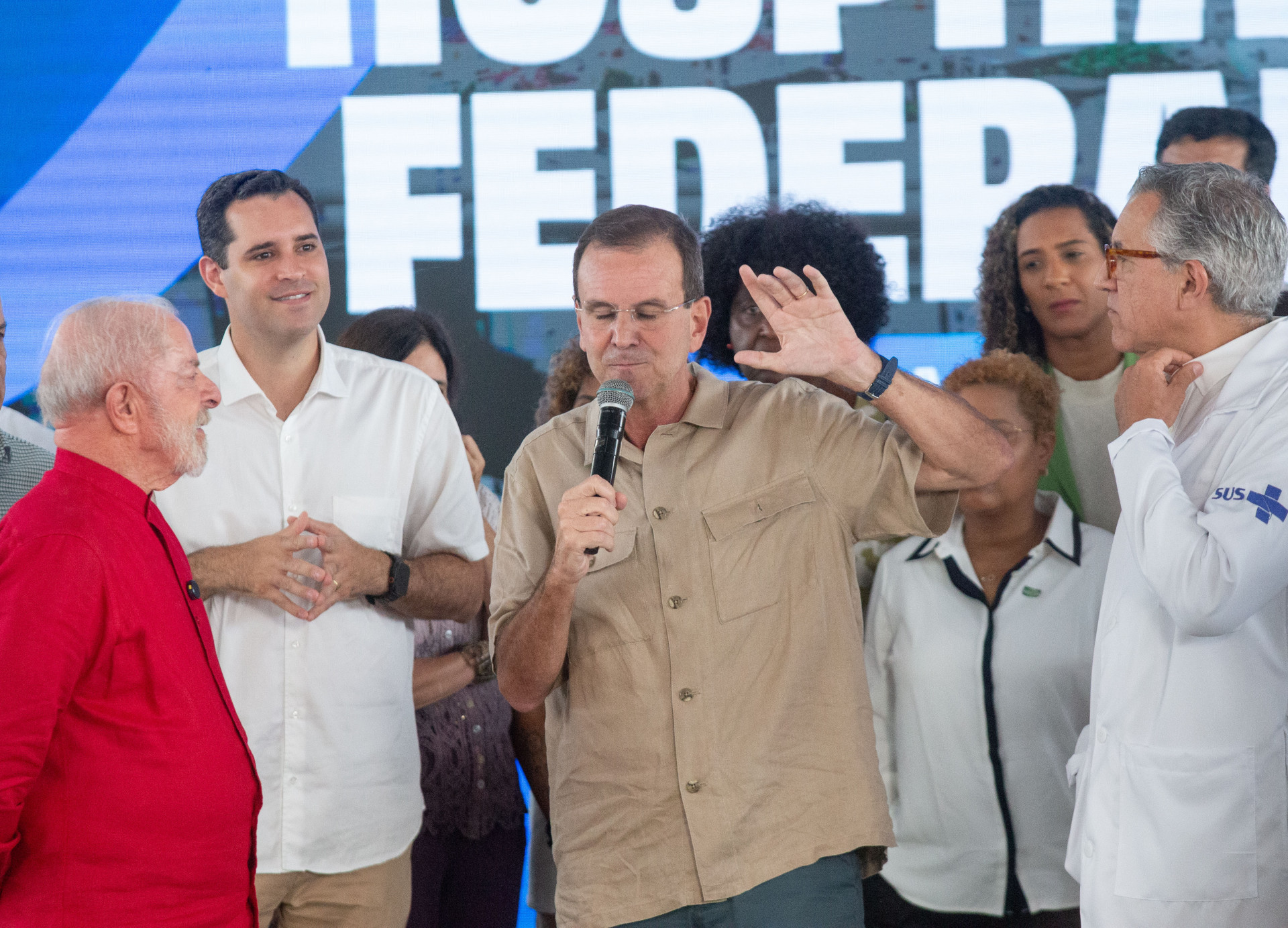 Lula e Paes participam de inaugura&ccedil;&atilde;o do centro de trauma do Hospital do Andara&iacute; - &Eacute;rica Martin/Ag&ecirc;ncia O Dia
