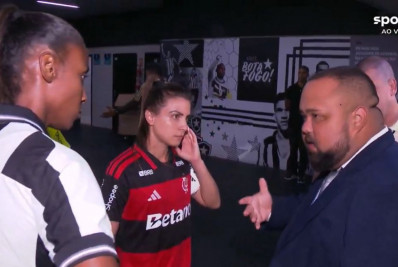 No Brasileirão Feminino, atraso da arbitragem afeta início de Botafogo x Flamengo