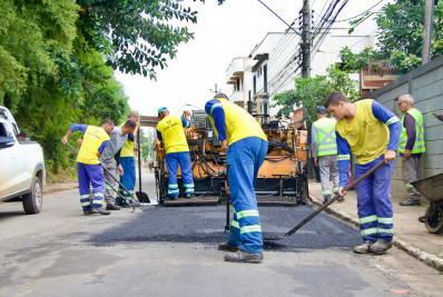 Obra de recuperação asfáltica é iniciada na RJ-131
