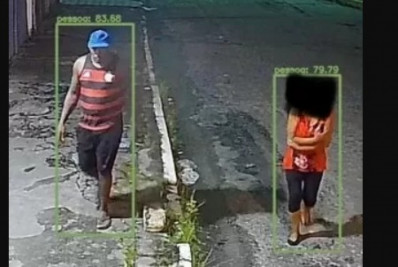 Totem de segurança registra aproximação de suspeito de estupro em Cabo Frio