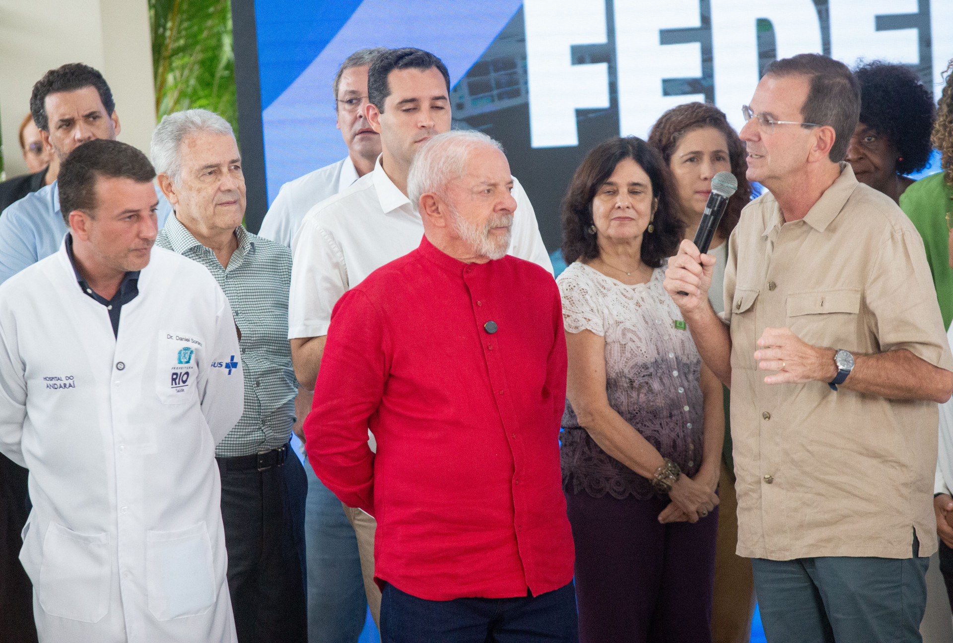 Lula e Paes participam de inaugura&ccedil;&atilde;o do centro de trauma do Hospital do Andara&iacute; - &Eacute;rica Martin/Ag&ecirc;ncia O Dia