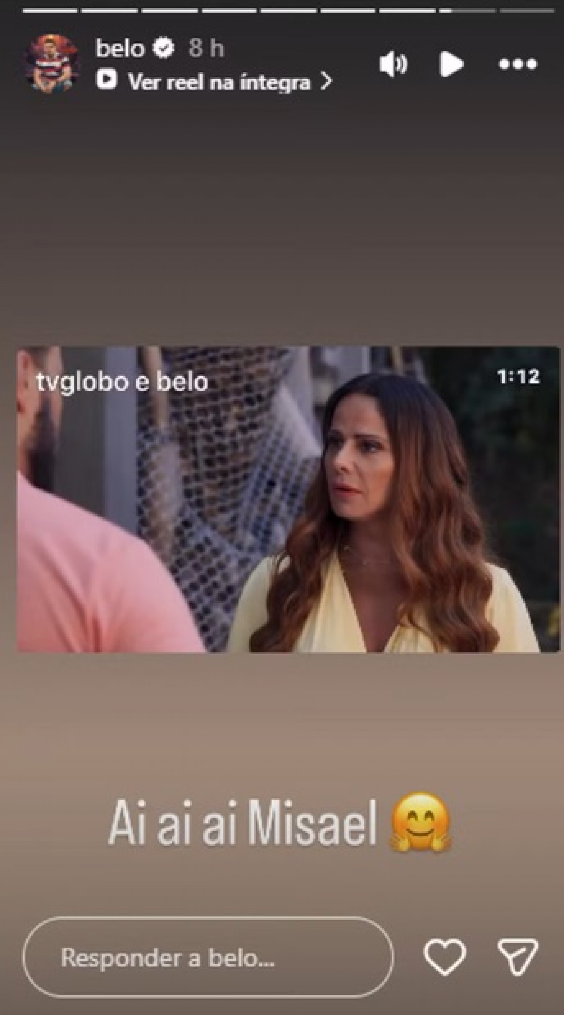 Belo reage após cena com duplo sentido ao lado de Viviane Araujo ir ao ar em novela - Reprodução Instagram