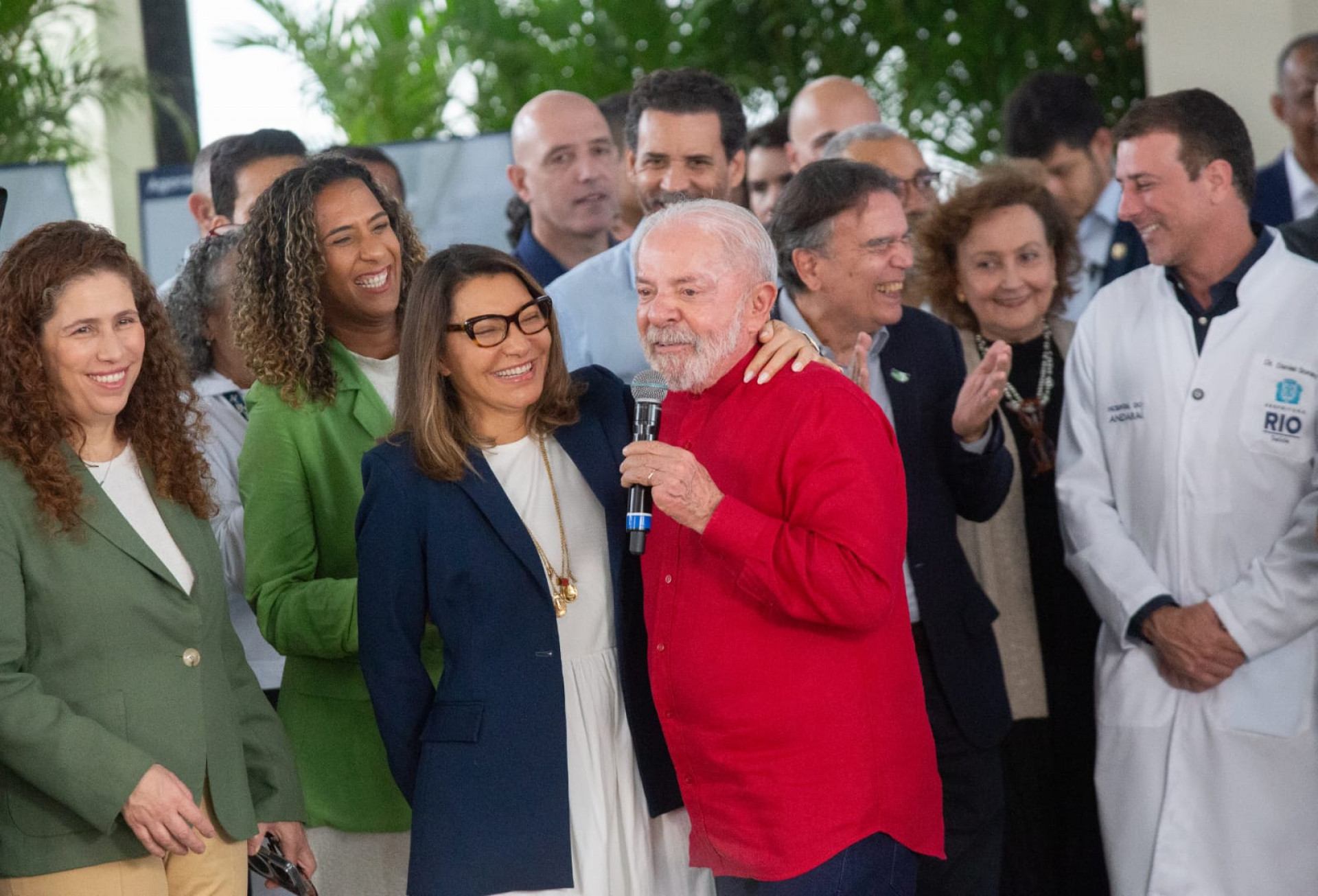 Lula e Janja em inauguração do centro de trauma do Hospital do Andaraí - Érica Martins/Agência O DIA