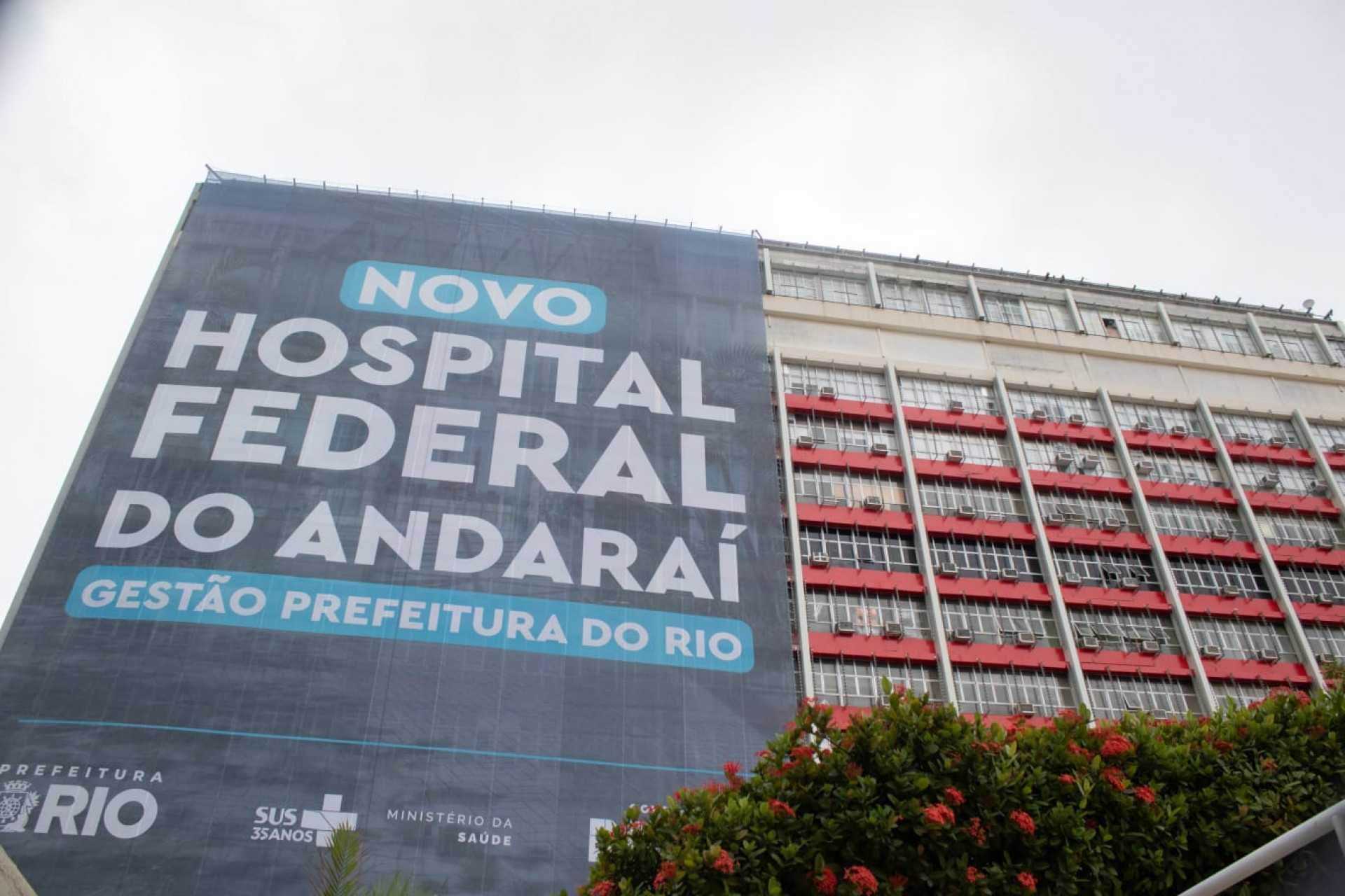 Fachada do Hospital Andaraí, na Zona Norte - Érica Martins/Agência O DIA