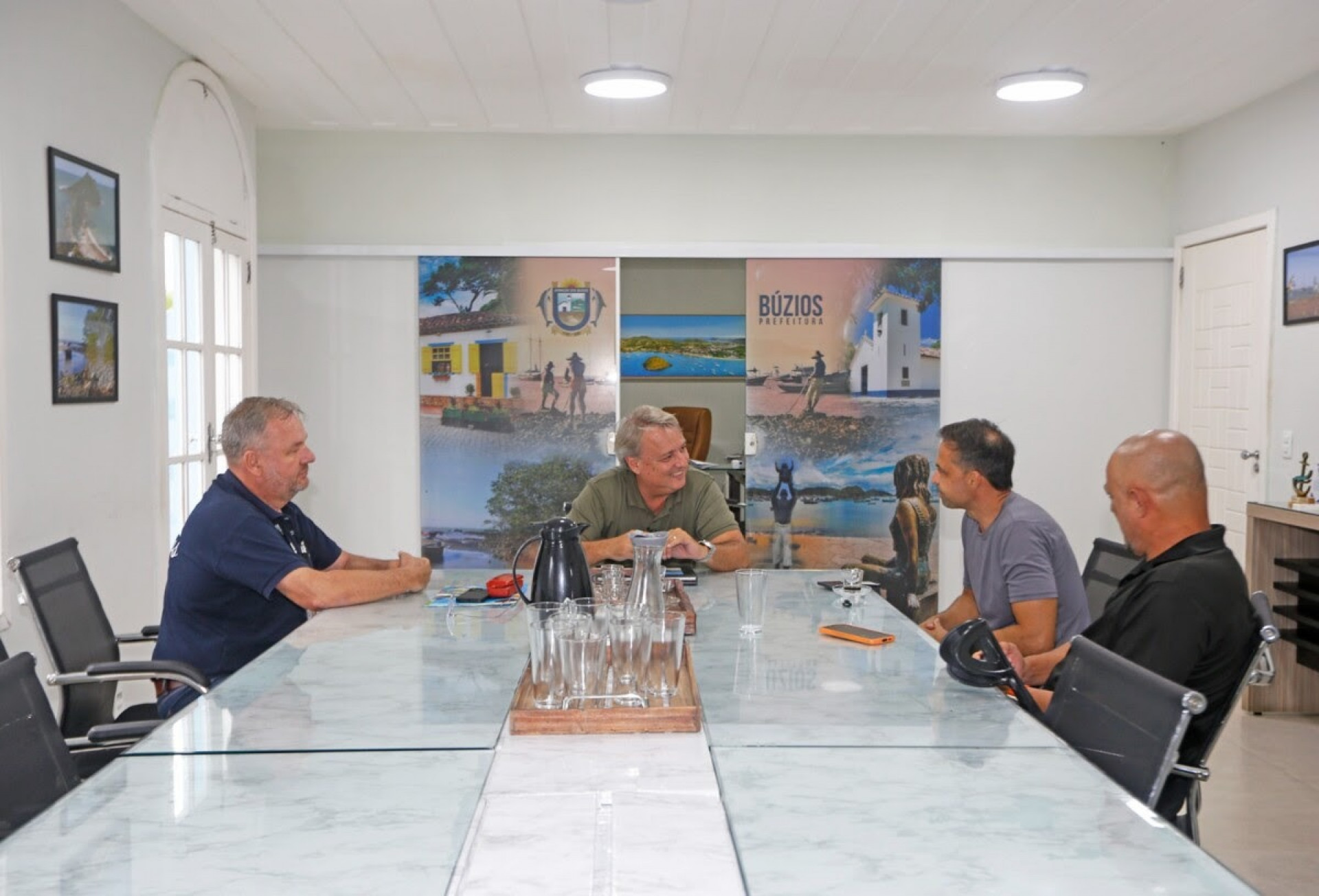 Reunião institucional discute intercâmbio turístico entre Búzios e a cidade argentina de Villa Carlos Paz. - Reprodução/ Ascom