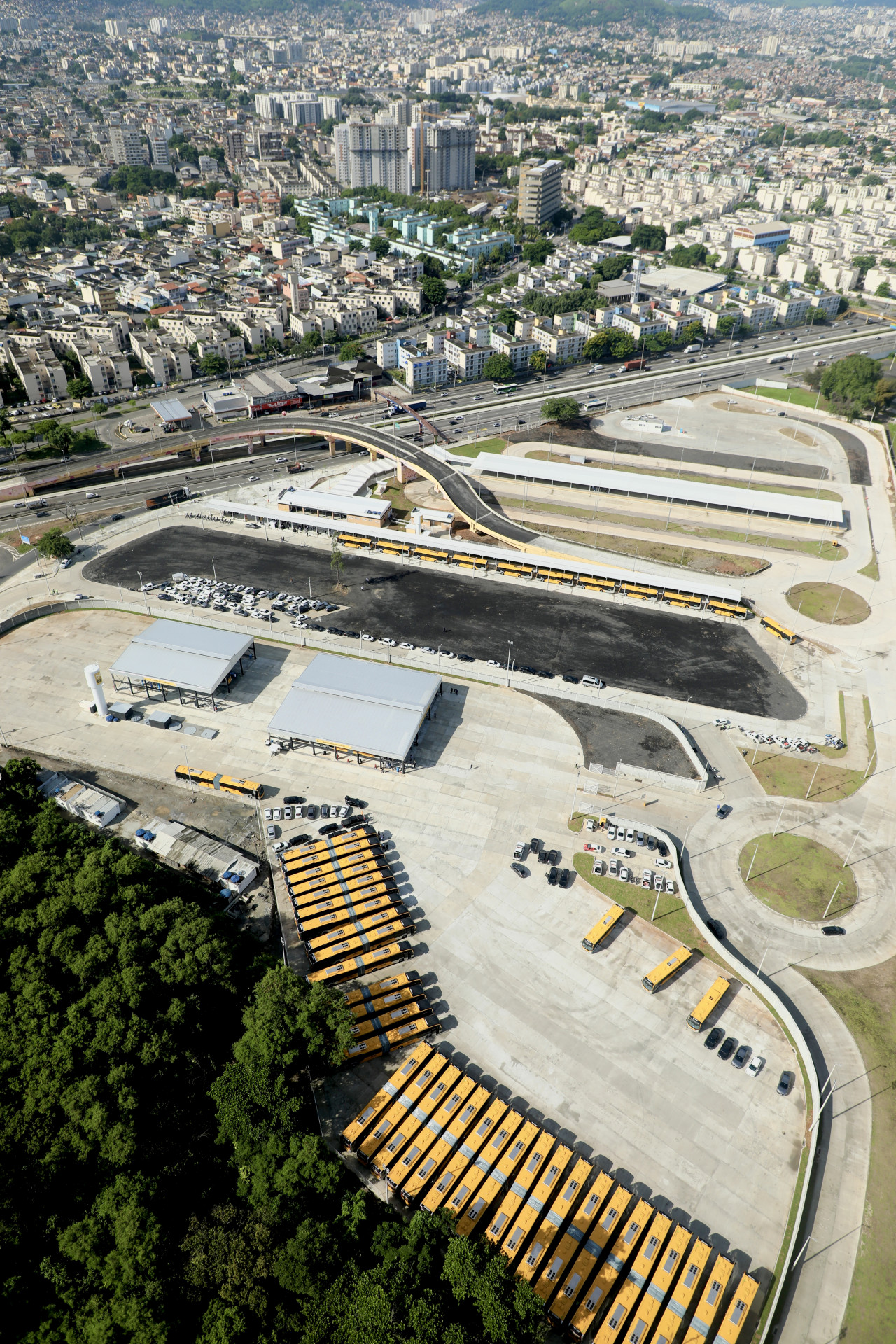 Imagem aérea do Terminal Margaridas, em Irajá - Marcelo Piu / Prefeitura do Rio