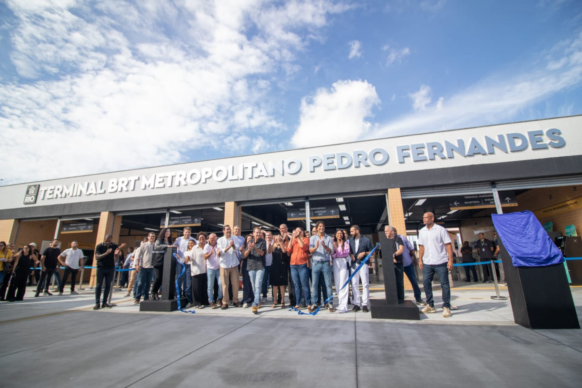 Terminal BRT Metropolitano Pedro Fernandes começou a operar neste sábado - Érica Martin / Agência O Dia