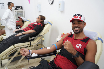 Raça Rubro-Negra participa de campanha de doação de sangue