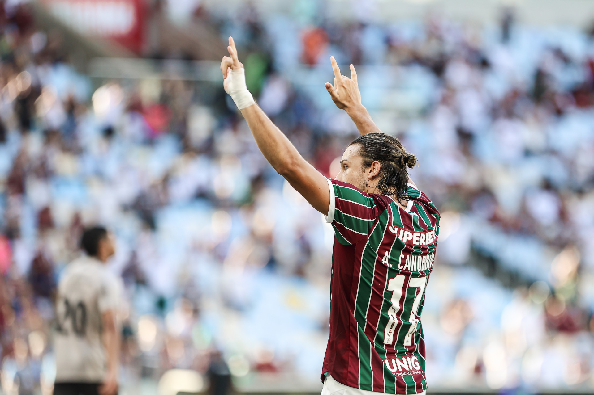 Canobbio comemora gol marcado pelo Fluminense - Lucas Mer&ccedil;on / Fluminense