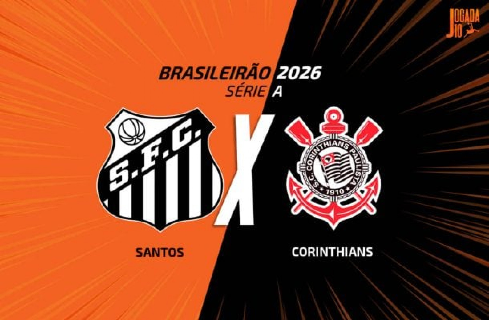 Santos x Corinthians, AO VIVO, com a Voz do Esporte, &agrave;s 14h30