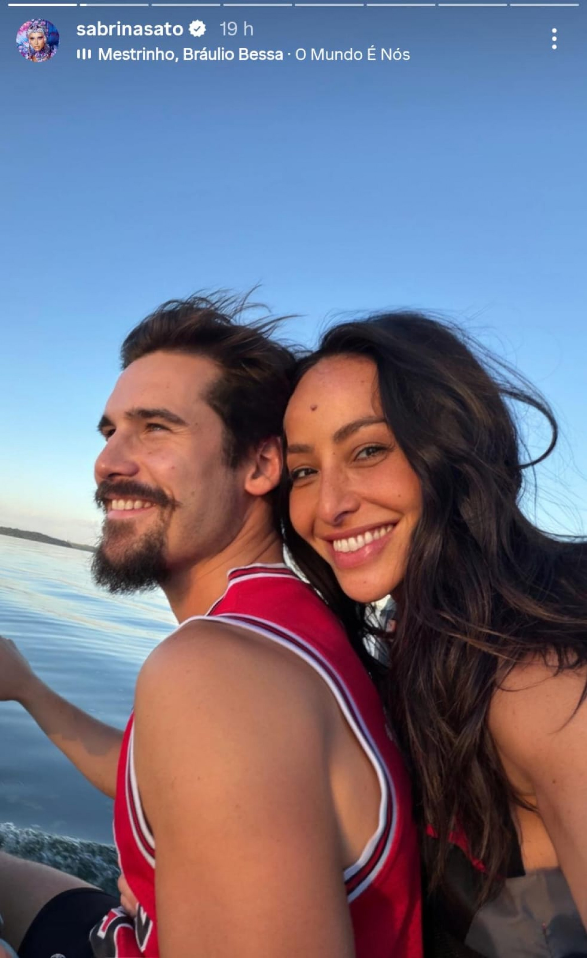 Nicolas Prattes e Sabrina Sato andam de jet ski - Reprodução de vídeo / Instagram