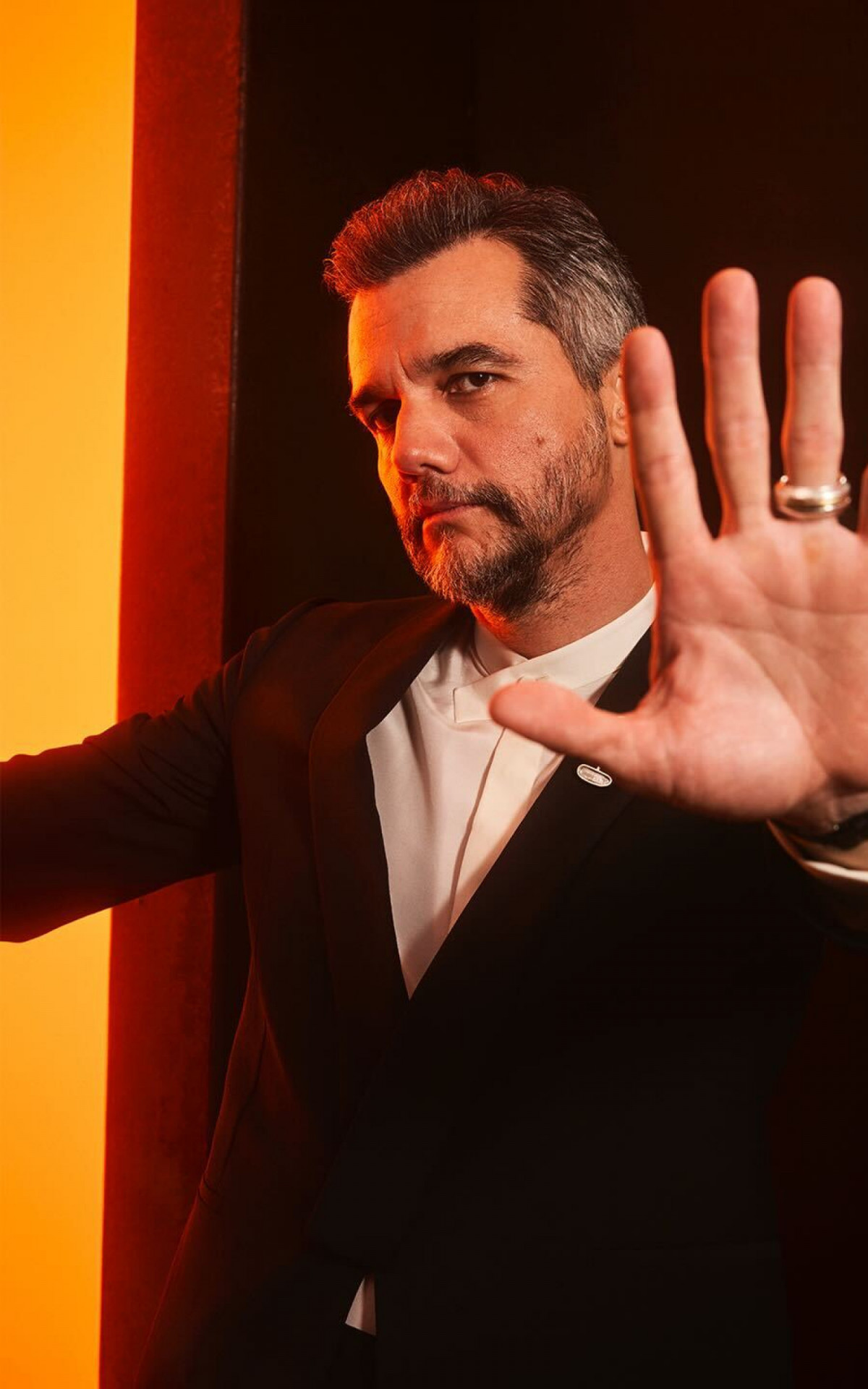 Wagner Moura durante cerimônia do Oscar 2026