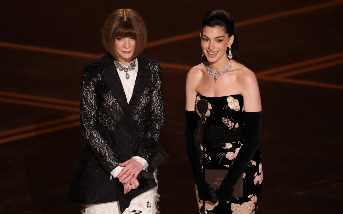 Categoria de Melhor Figurino foi apresentada por Anna Wintour e Anne Hathaway
