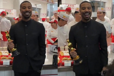 Vídeo! Michael B. Jordan comemora conquista do Oscar em rede de fast food