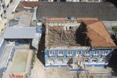 Telhado da Casa dos Poveiros desaba 