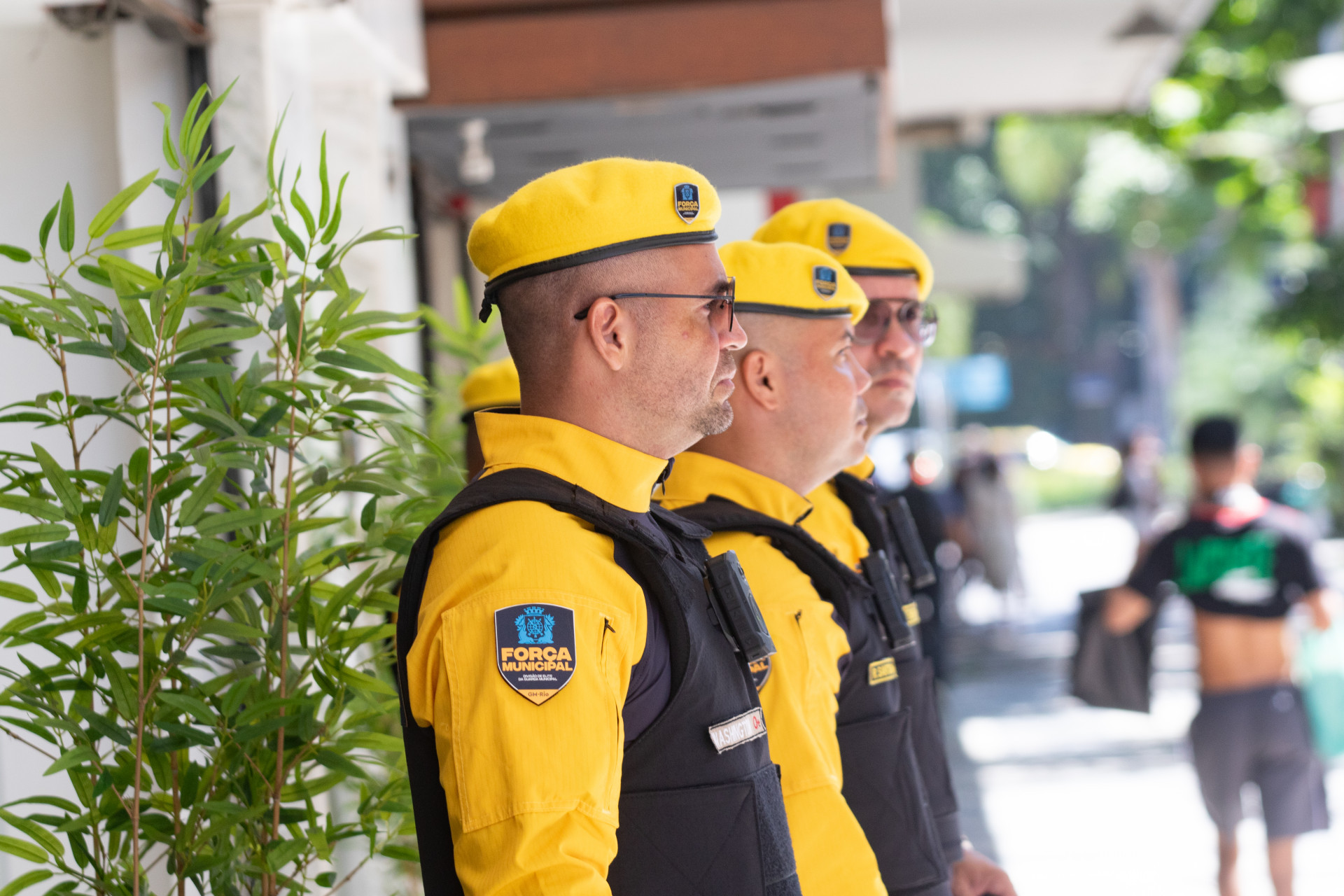 Movimentação da nova guarda municipal no Jardim de Alah, Zona Sul do Rio de Janeiro, na tarde desta segunda-feira (16). - Érica Martin/Agência O Dia