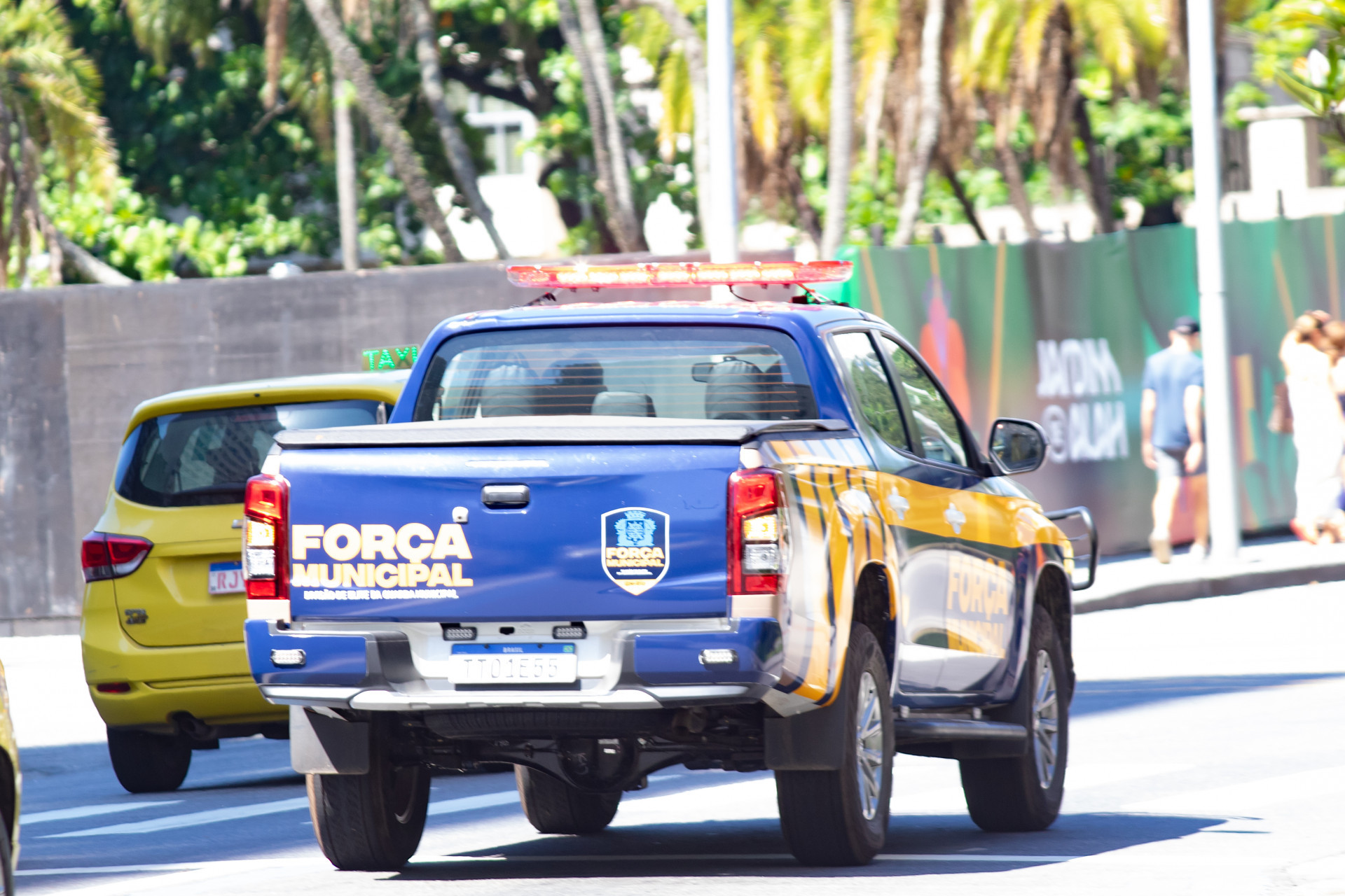 Movimentação da nova guarda municipal no Jardim de Alah, Zona Sul do Rio de Janeiro, na tarde desta segunda-feira (16). - Érica Martin/Agência O Dia