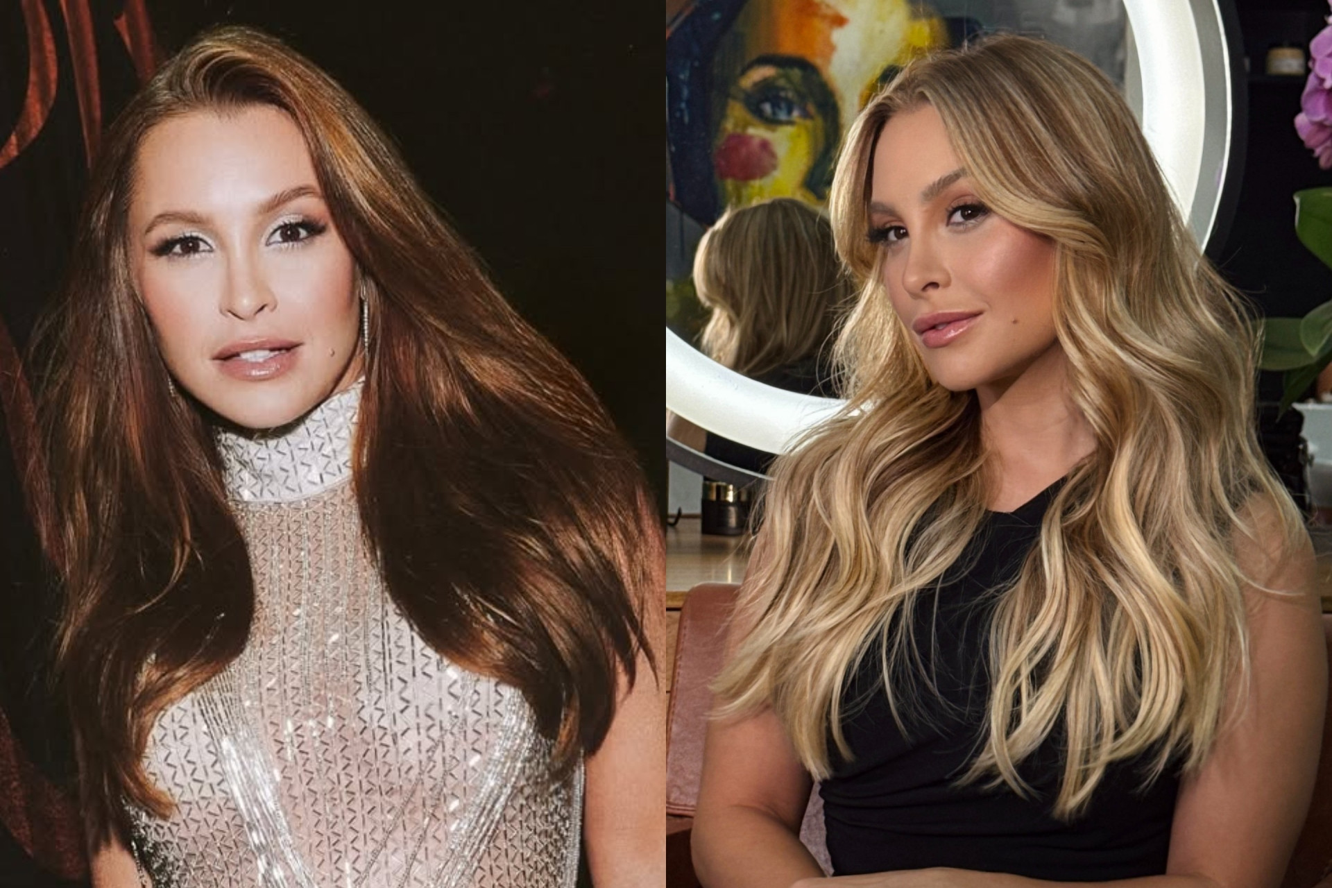 Antes e depois da transformação de visual de Carla Diaz - Reprodução / Instagaram / Adriana Santiago / Divulgação