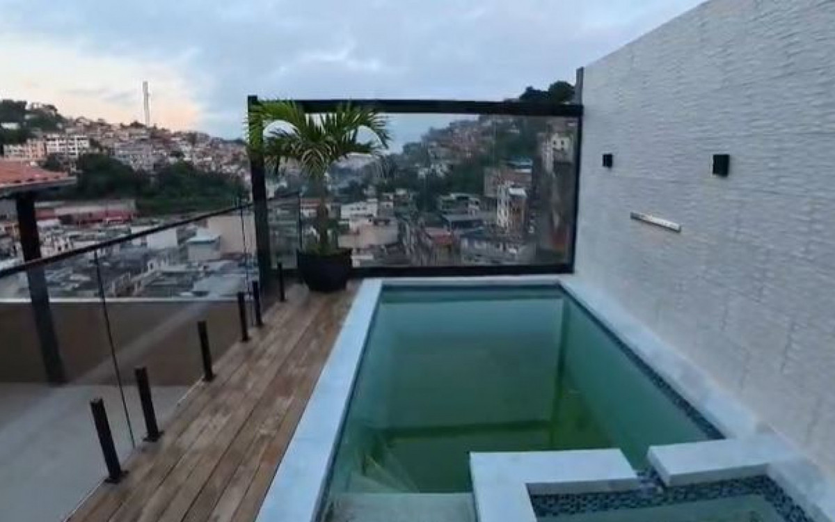 Mansão de 'Piu' é encontrada no alto do morro do Fallet  - Reprodução