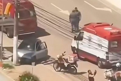 Motorista sem habilitação invade ponto de ônibus e atropela cinco pessoas em SP