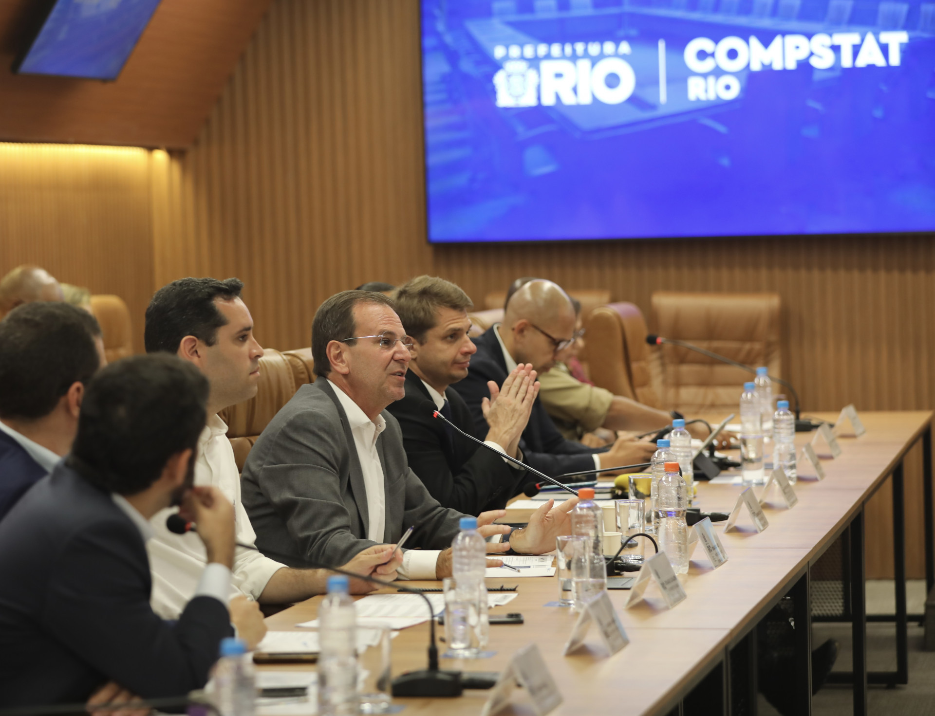 Anúncio da expansão foi realizado em reunião do CompStat Rio - Marcelo Piu / Divulgação Prefeitura do Rio