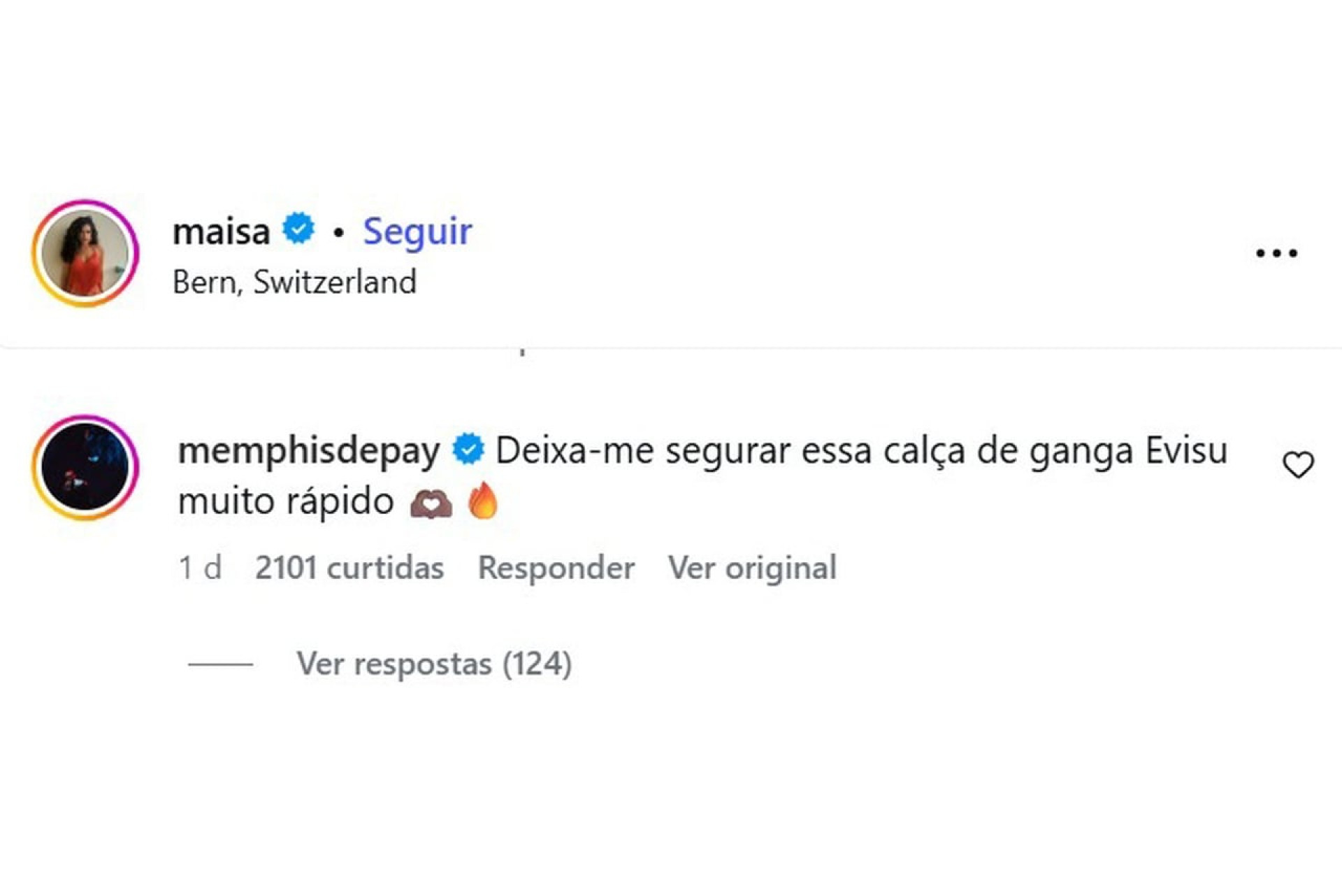 “Deixa eu segurar”: coment&aacute;rio ousado de Memphis em foto de Maisa reacende rumores