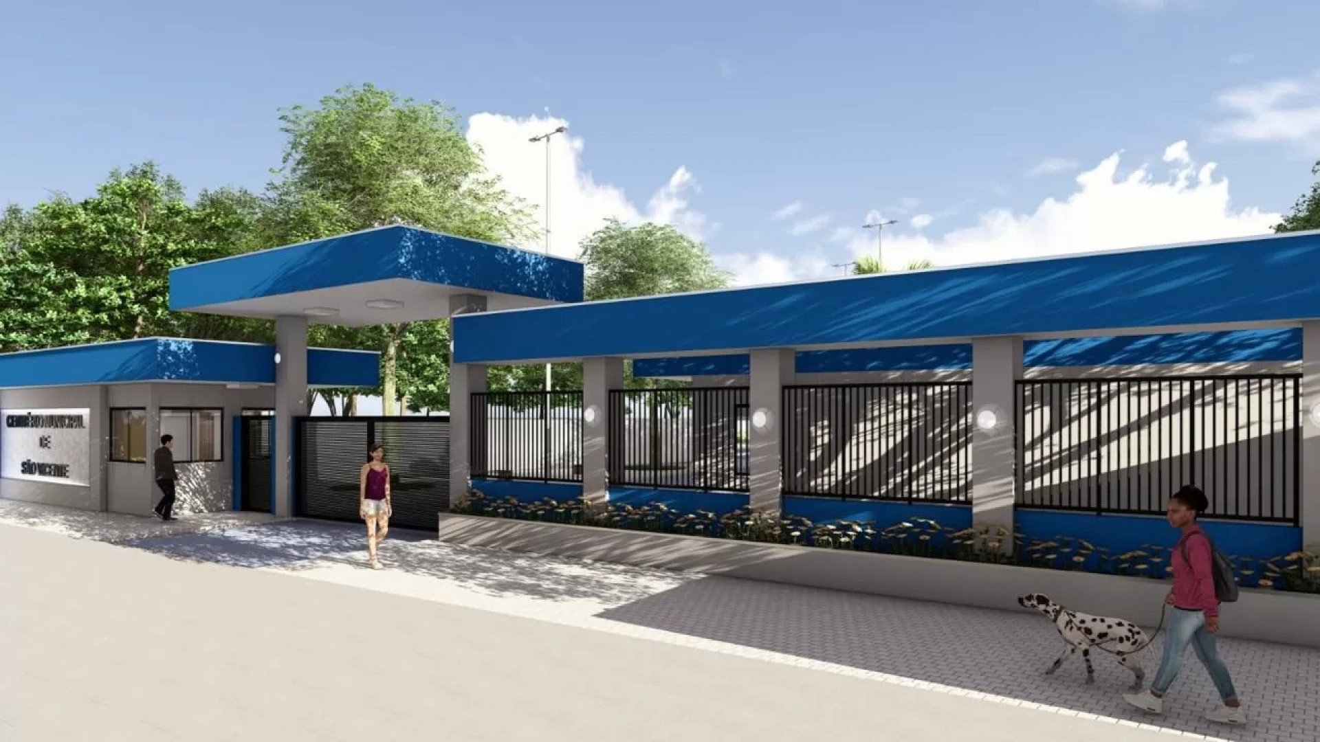 Serviços incluem melhorias estruturais e expansão da área do cemitério. - Reprodução