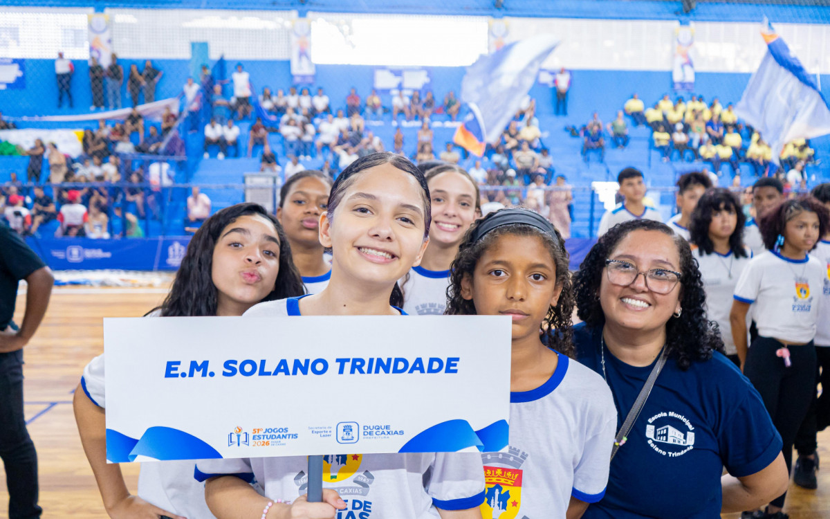 Duque de Caxias recebe edi&ccedil;&atilde;o dos Jogos Estudantis 2026 - Divulga&ccedil;&atilde;o