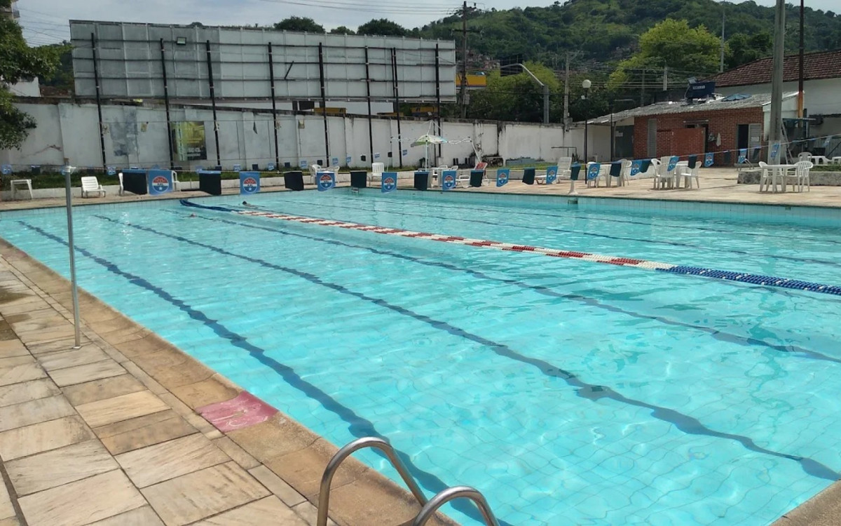 Piscina olímpica no local que já contou com 15 mil sócios pagantes