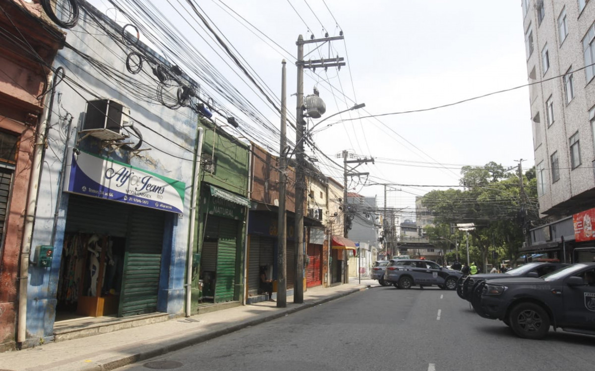 Ruas do Rio Comprido ficaram desertas após operação do Bope e retaliação de bandidos