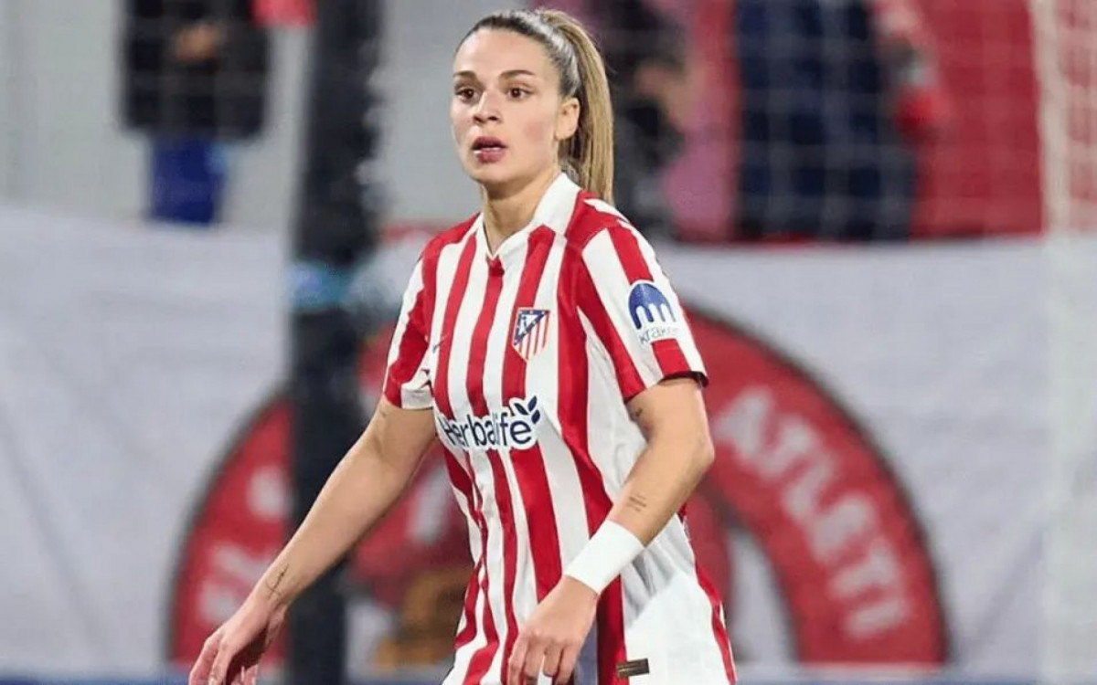 Gio Garbelini em ação pelo Atlético de Madrid