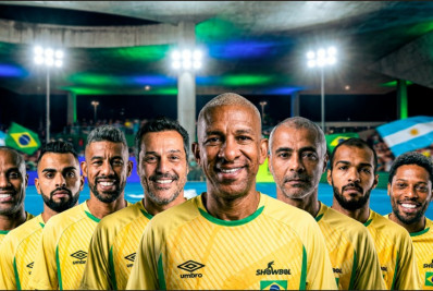 Romário, Djalminha e Júlio César lideram Brasil em Desafio Internacional de Showbol