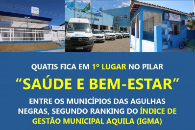 Quatis se destaca na saúde regional segundo IGMA 2026