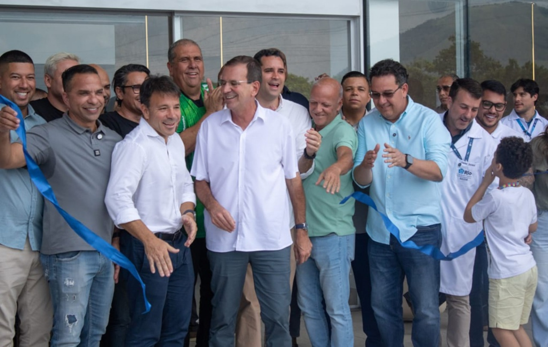 Prefeito Eduardo Paes (C) inaugura o Super Centro Carioca de Saúde da Zona Oeste - Érica Martin/Agência O Dia