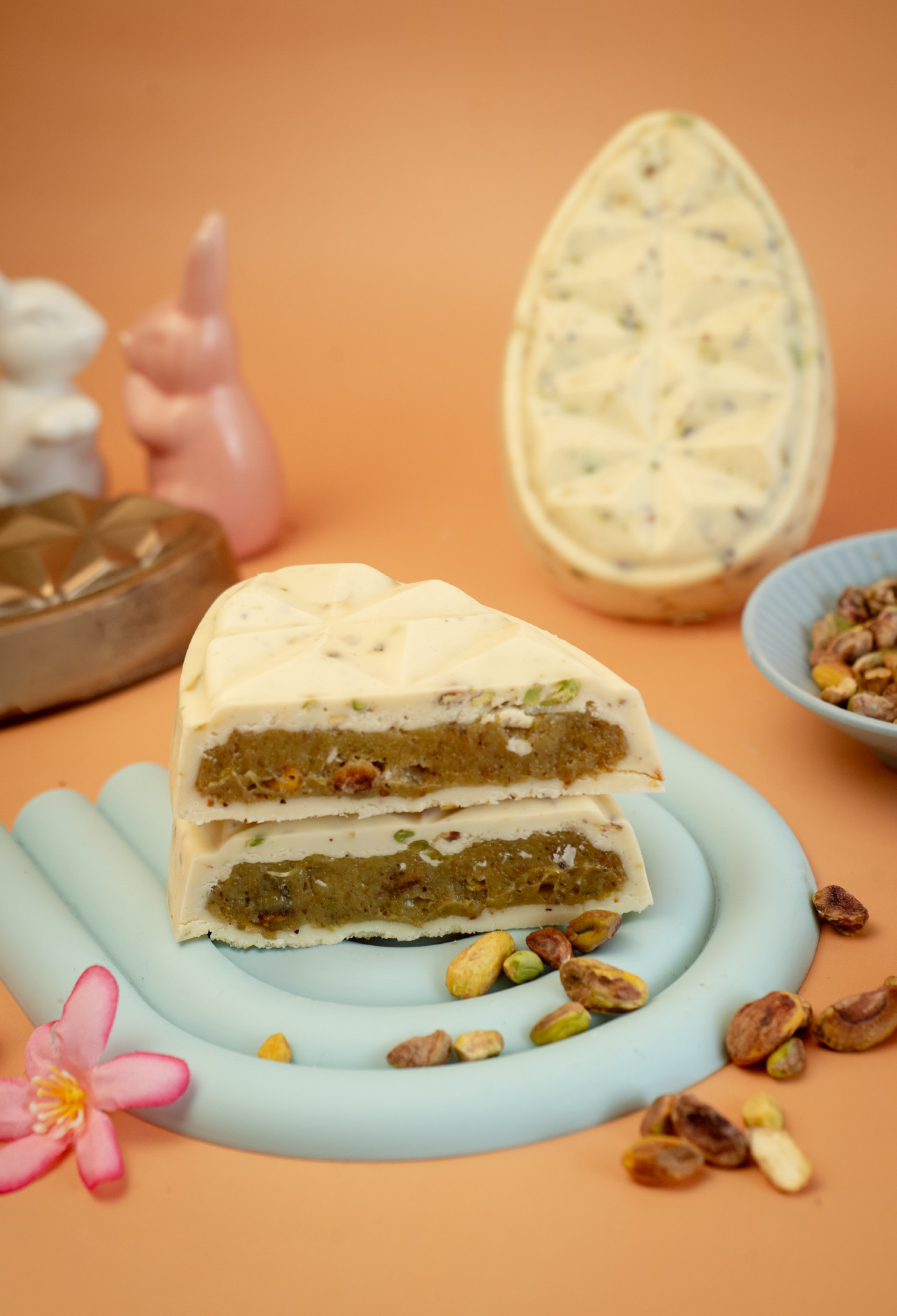 Ovo em barras Pistache - Divulga&ccedil;&atilde;o/ Confeitaria Beju e Magi