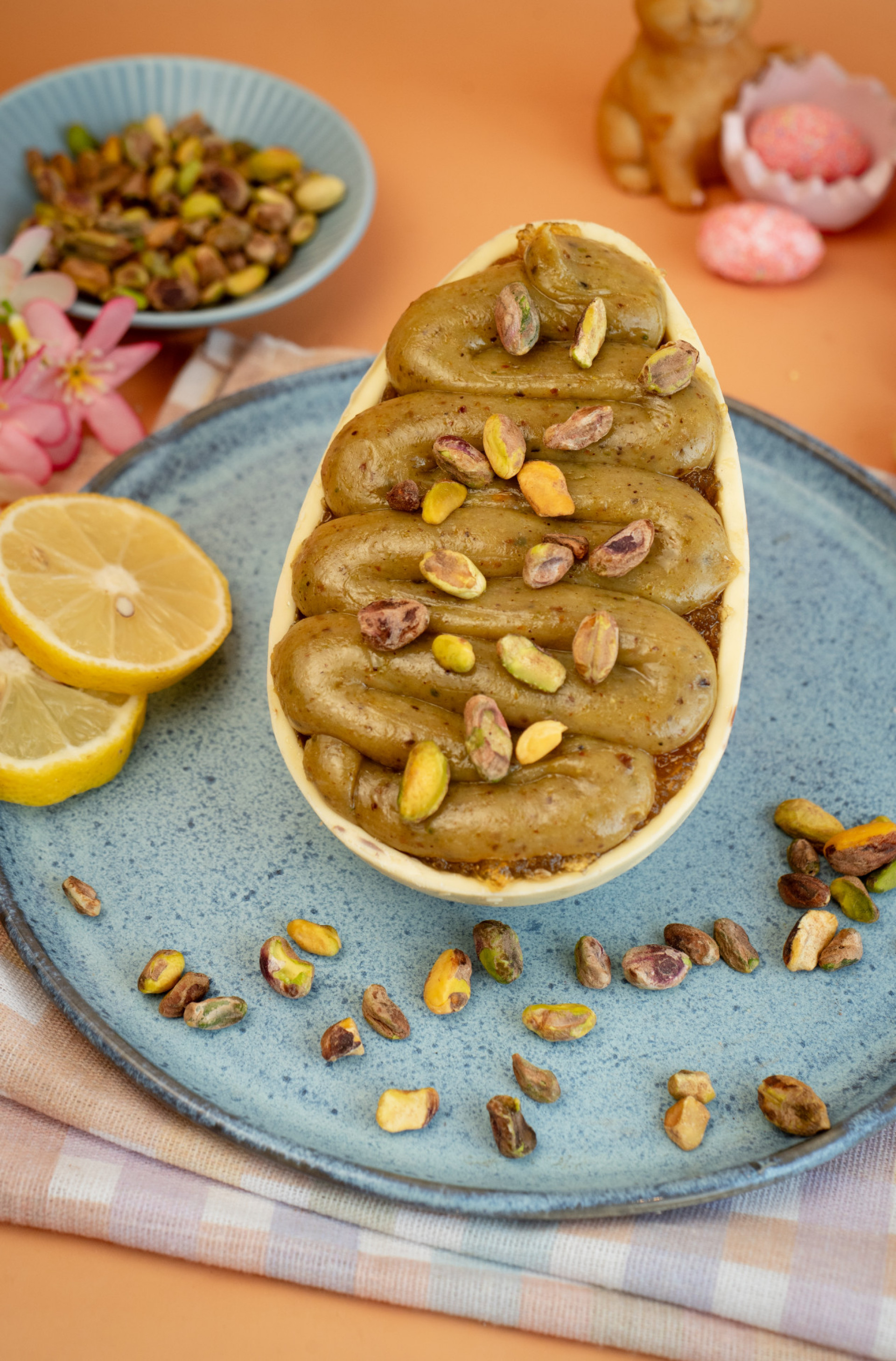 Ovo Pistache com Lim&atilde;o Siciliano  - Divulga&ccedil;&atilde;o/ Confeitaria Beju e Magi