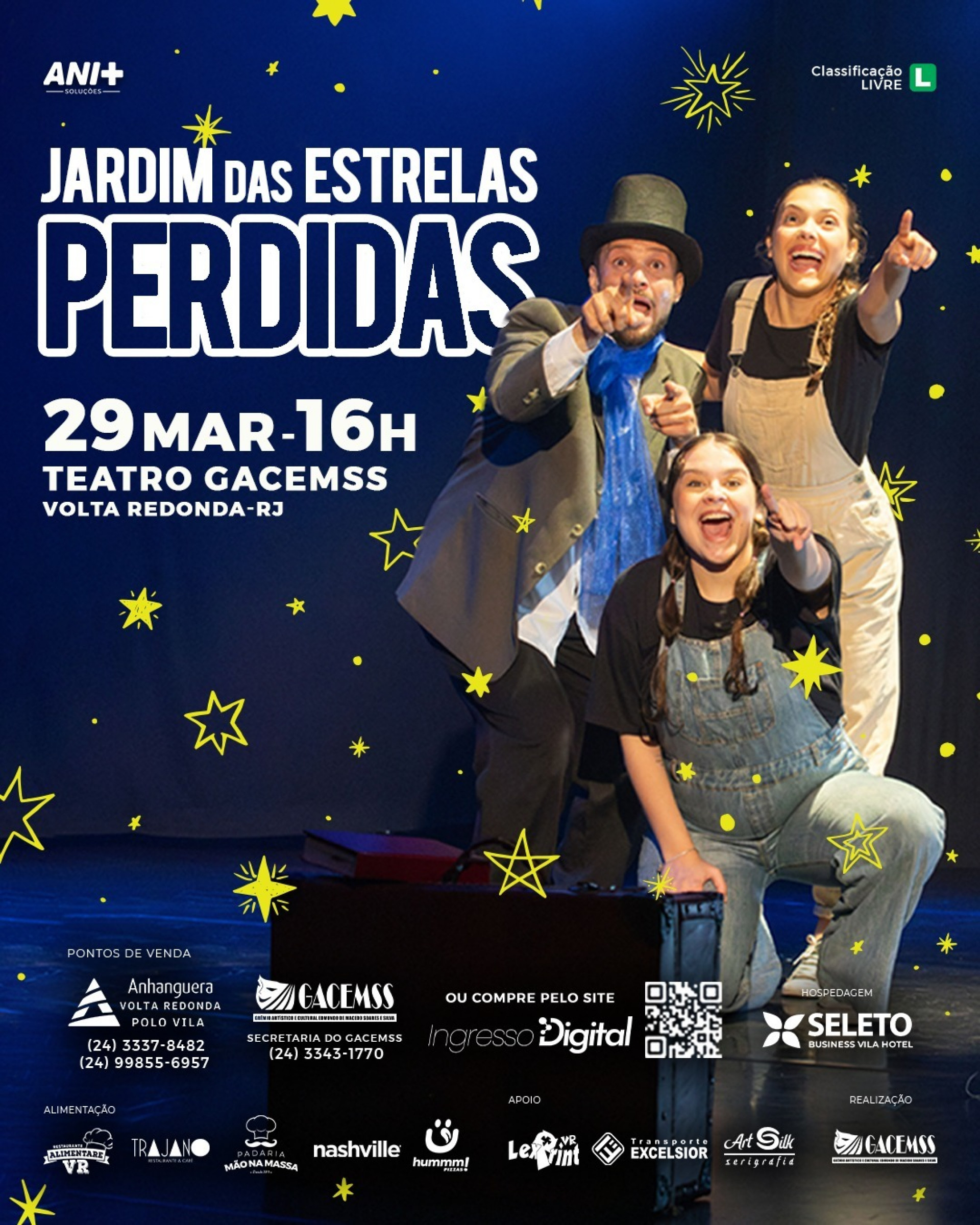 Cia Ribalta apresenta "Jardim das Estrelas Perdidas" no Teatro Gacemss