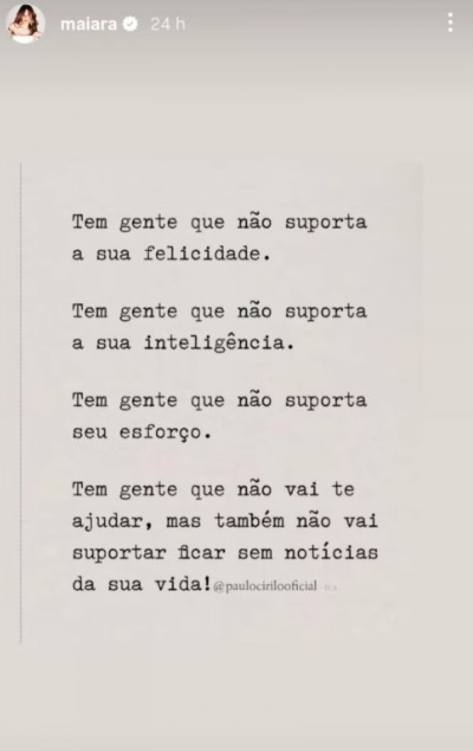 Maiara publica indireta sobre relacionamentos - Reprodução Instagram