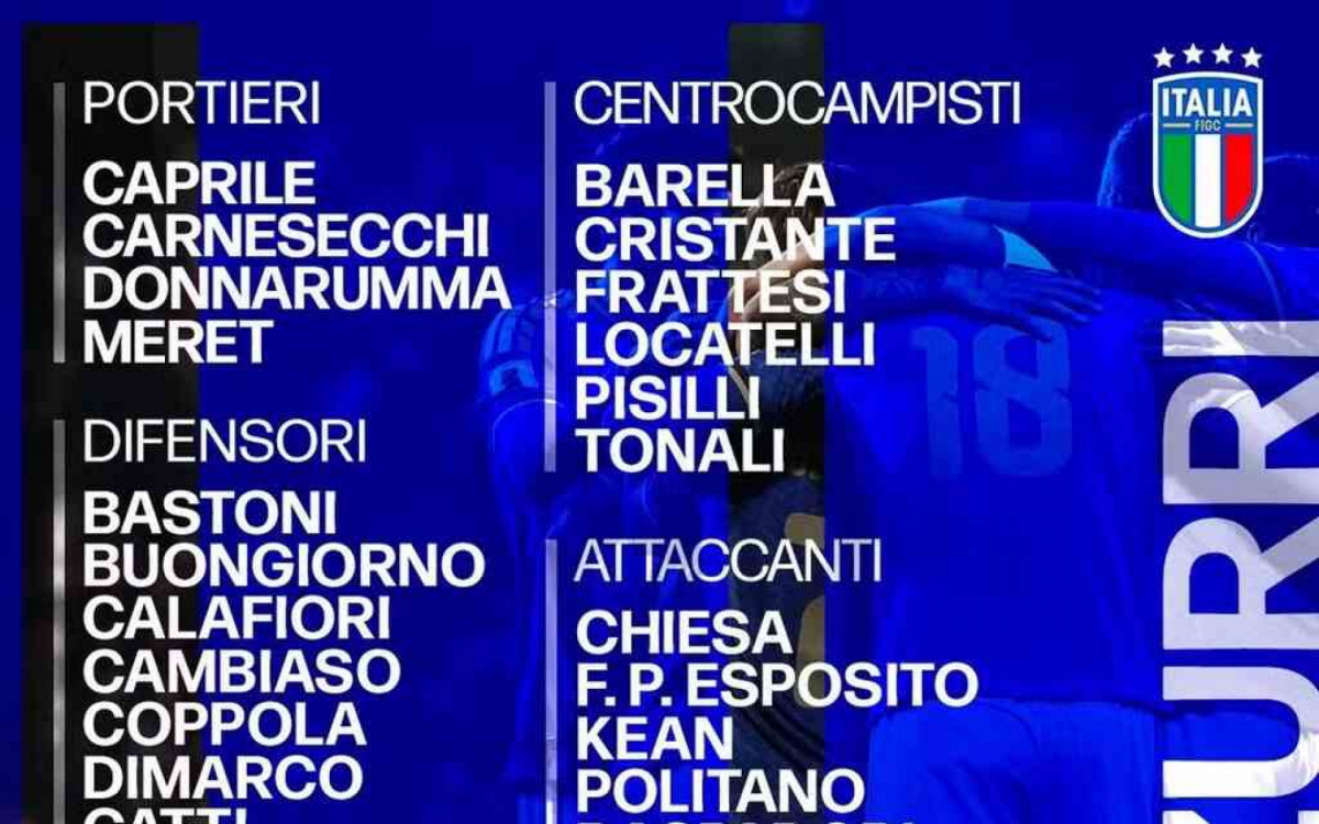 It&aacute;lia anuncia convoca&ccedil;&atilde;o para a repescagem da Copa do Mundo