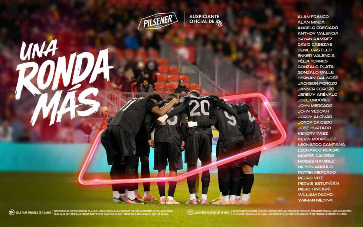 Lista de convocados da sele&ccedil;&atilde;o equatoriana