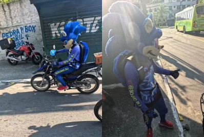 Vídeo: 'Sonic' é abordado por agentes do Segurança Presente, em Niterói