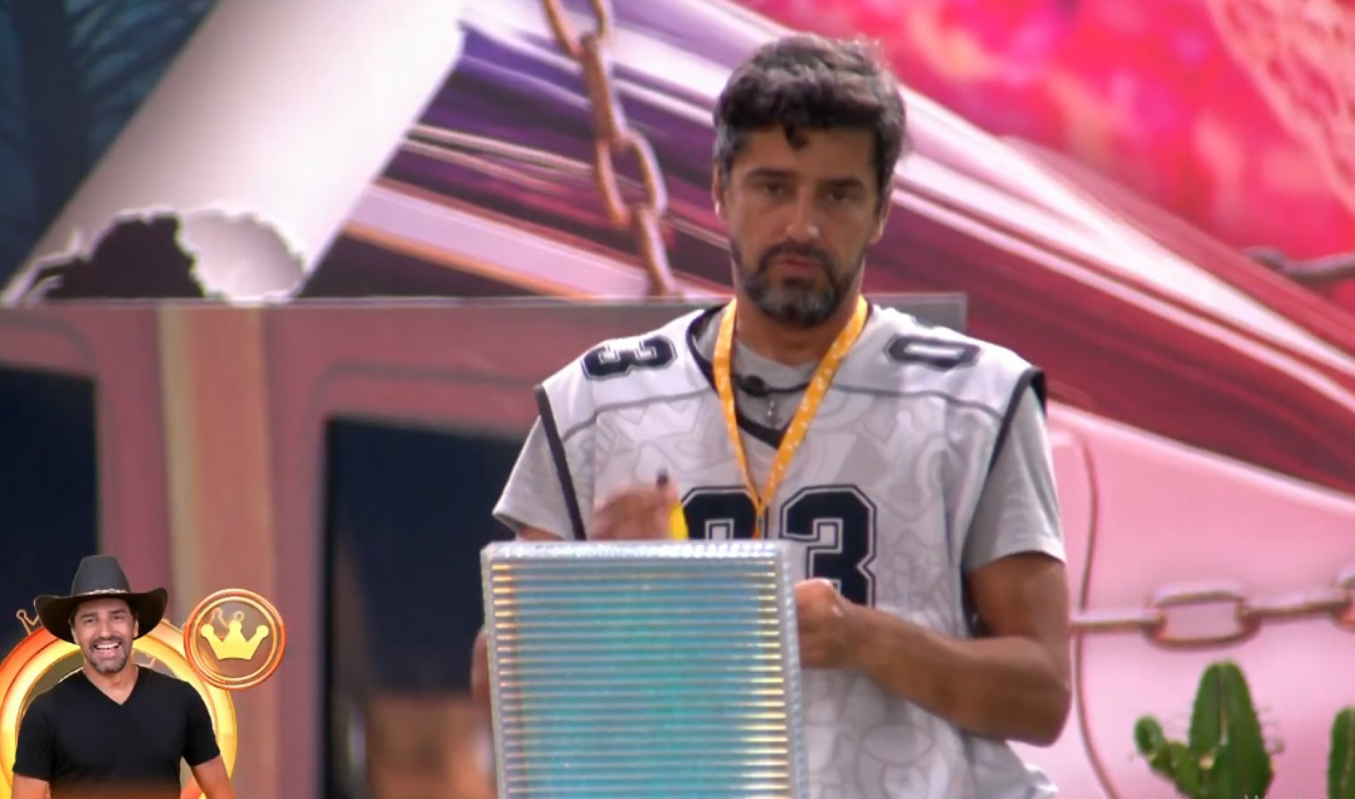 Alberto vence a prova do líder   - Reprodução de vídeo / TV Globo